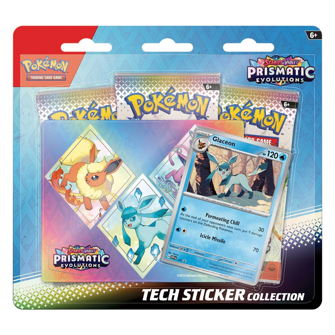 Pokémon TCG: Prismatic Evolutions Tech Sticker Collection - Glaceon