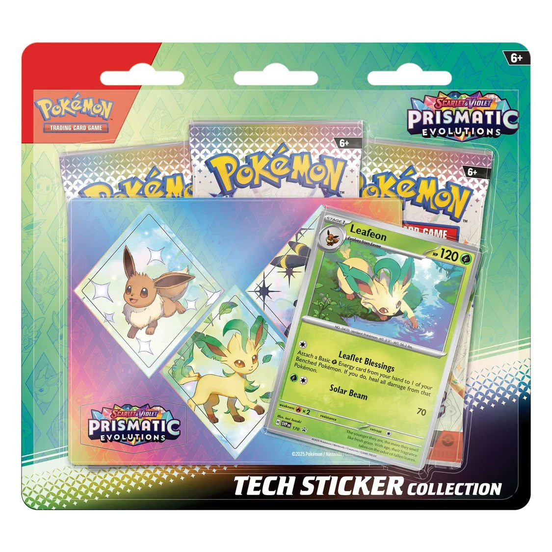 Pokémon TCG: Prismatic Evolutions Tech Sticker Collection - Leafeon