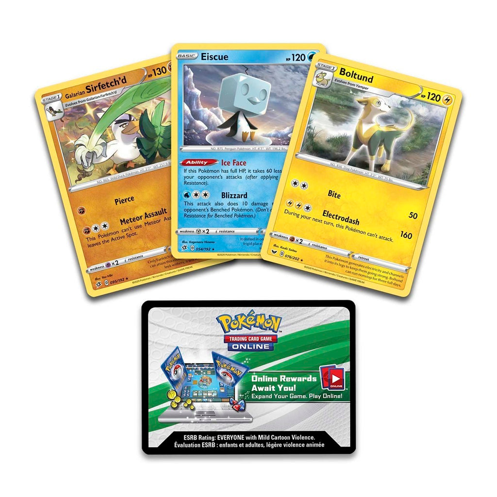 Pokémon TCG: Knock Out Collection - (Boltund, Eiscue & Galarian Sirfetch'd)