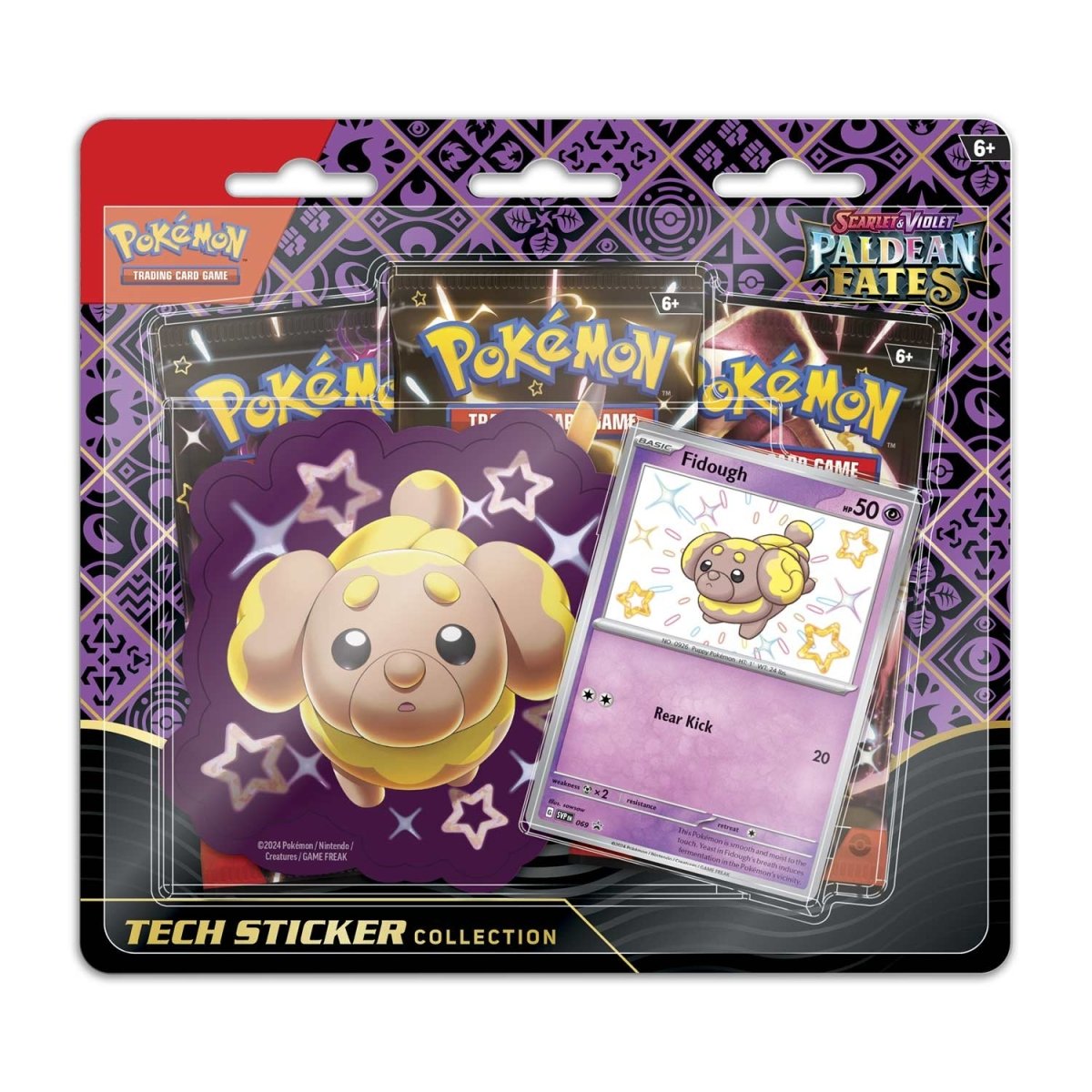 Pokémon TCG: Paldean Fates Tech Sticker Collection - Shiny Fidough