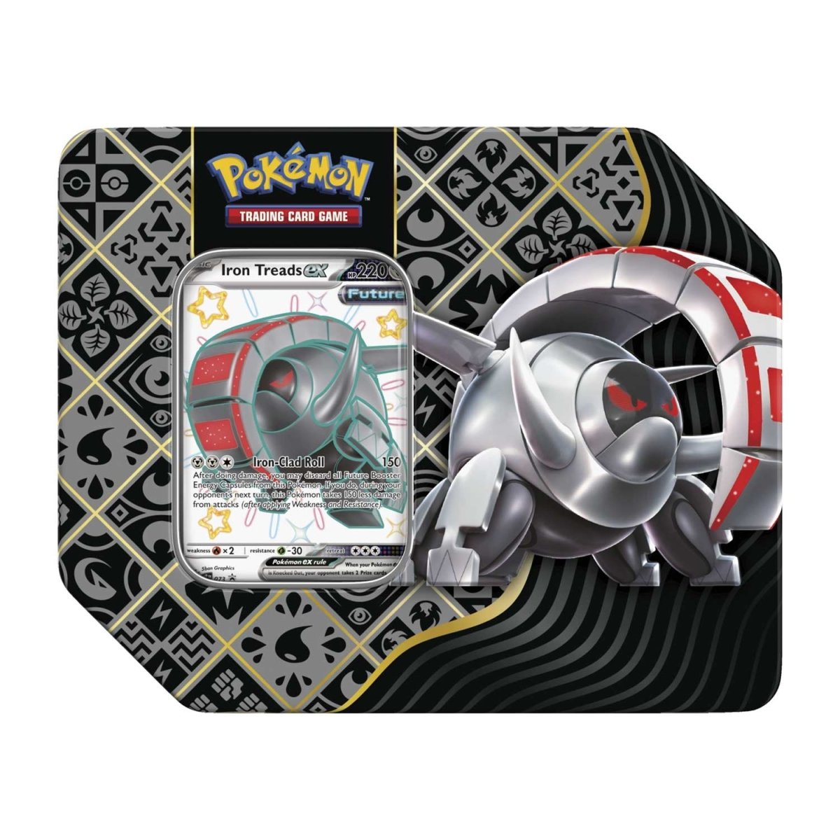 Pokémon TCG: Scarlet & Violet - Paldean Fates Tin - Shiny Iron Treads ex