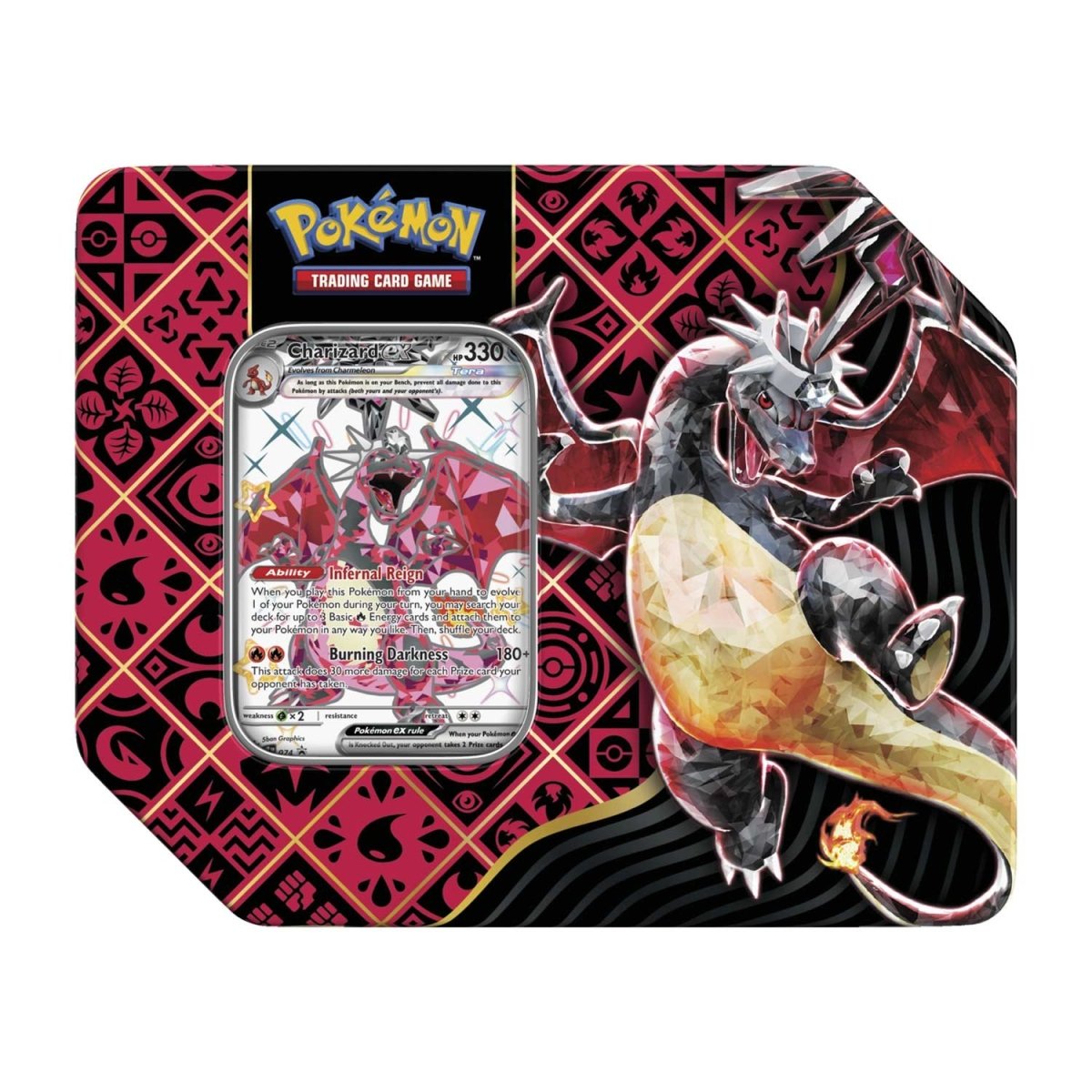 Pokémon TCG: Scarlet & Violet - Paldean Fates Tin - Shiny Charizard ex