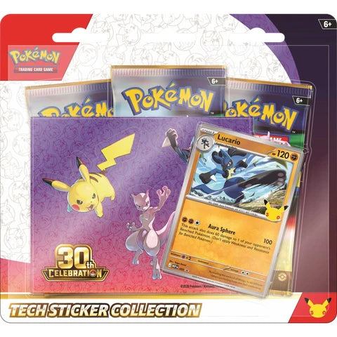 Pokémon TCG: 30th Celebration Tech Sticker Collection - Lucario (PRE-ORDER)
