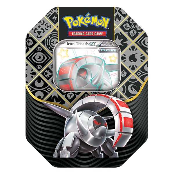 Pokémon TCG: Scarlet & Violet Paldean Fates 4 Pack Tin - Shiny Iron Treads