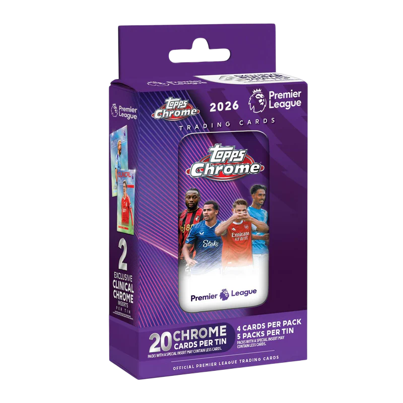 Topps Chrome Premier League 2026 Tin